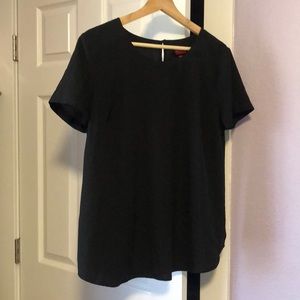 Black Merona Short Sleeve Blouse